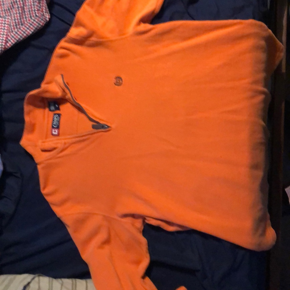 Chaps Orange Pullover - Picture 2 of 4